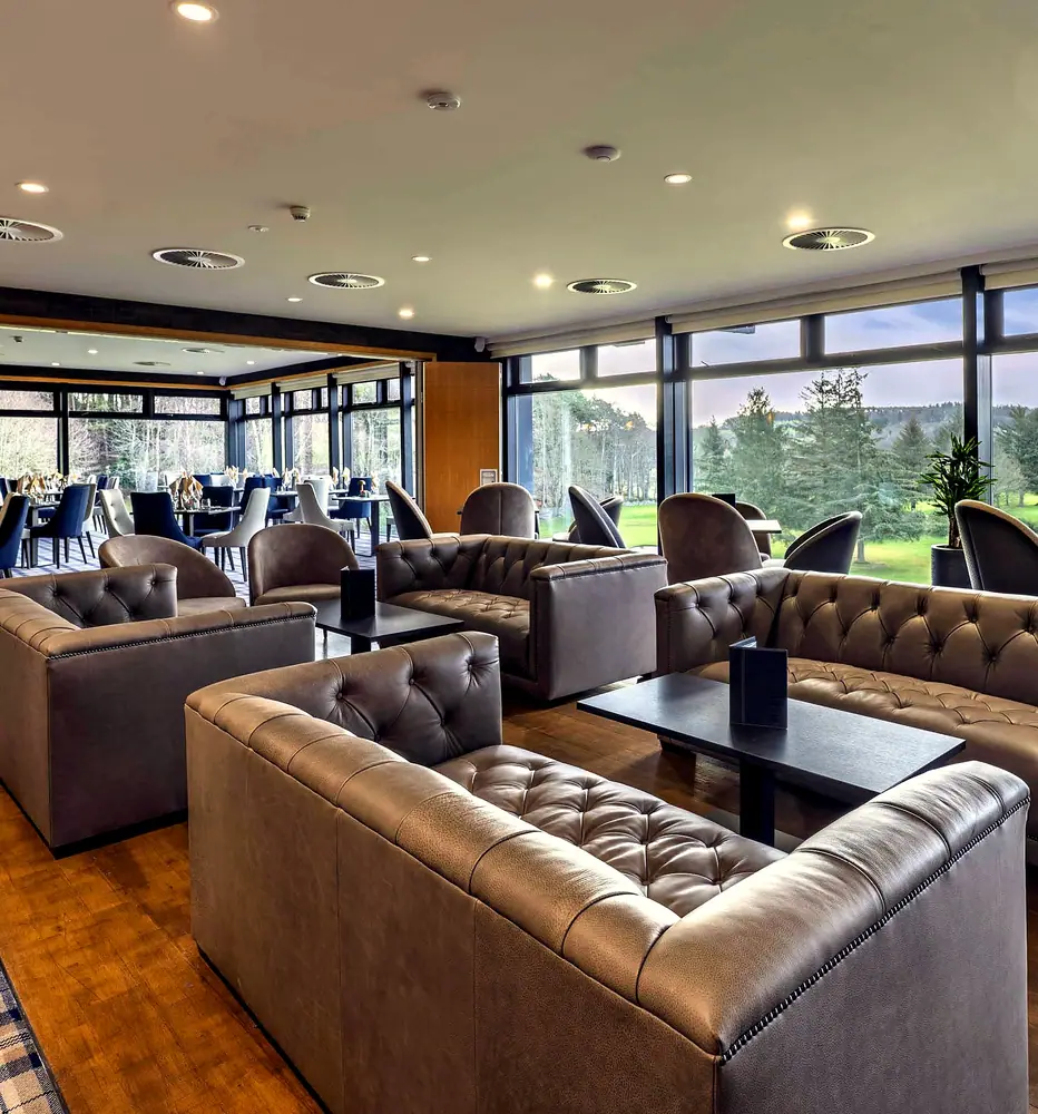 The lounge bar in the Deeside clubhouse