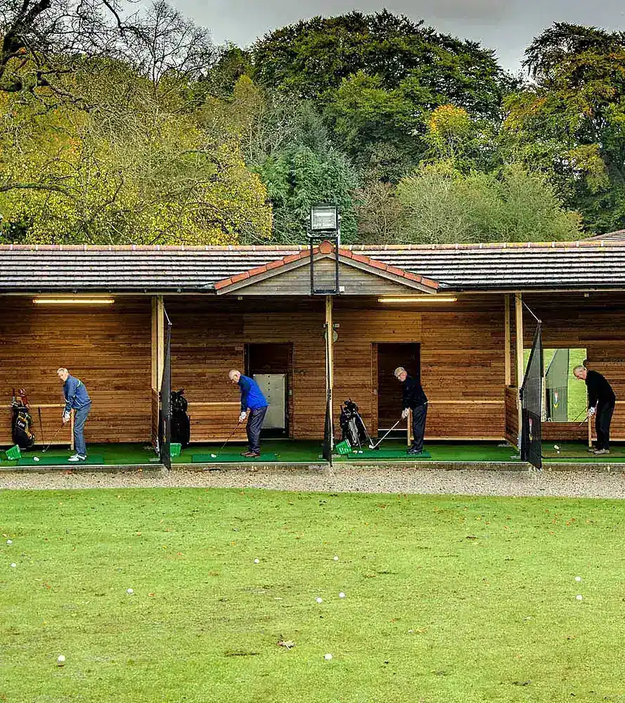 The driving range at Deeside Golf Club