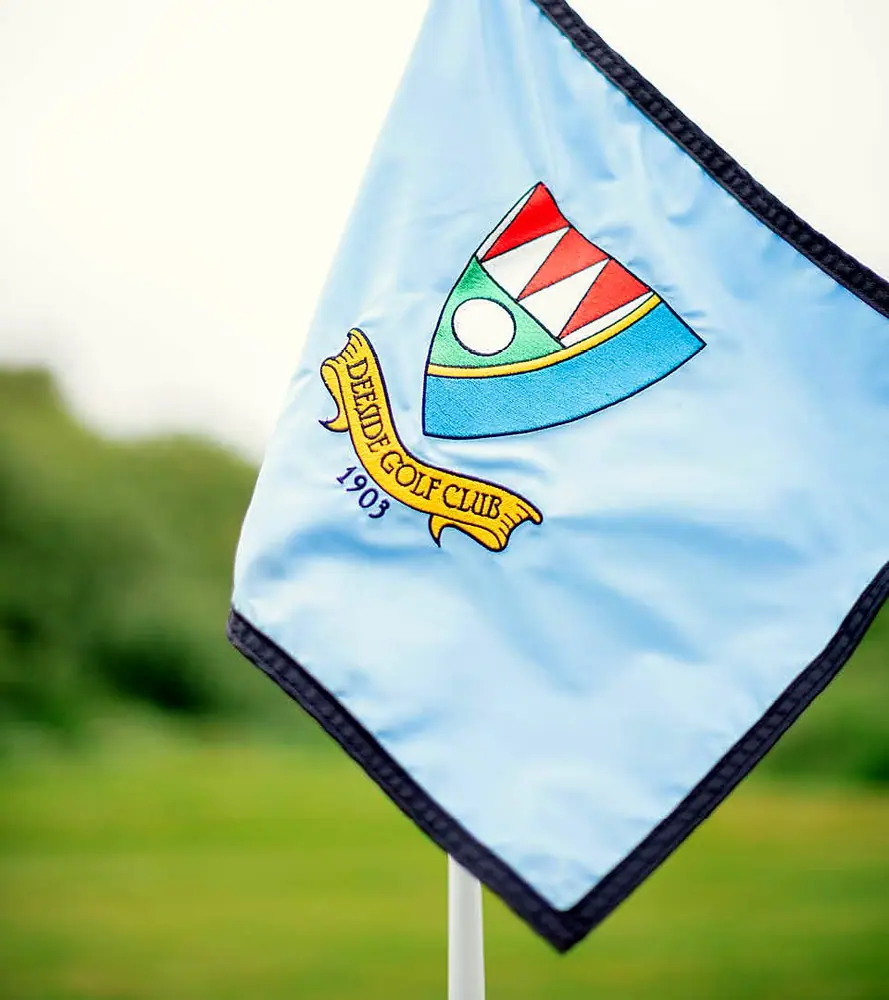 A flag on the Haughton Course at Deeside Golf Club