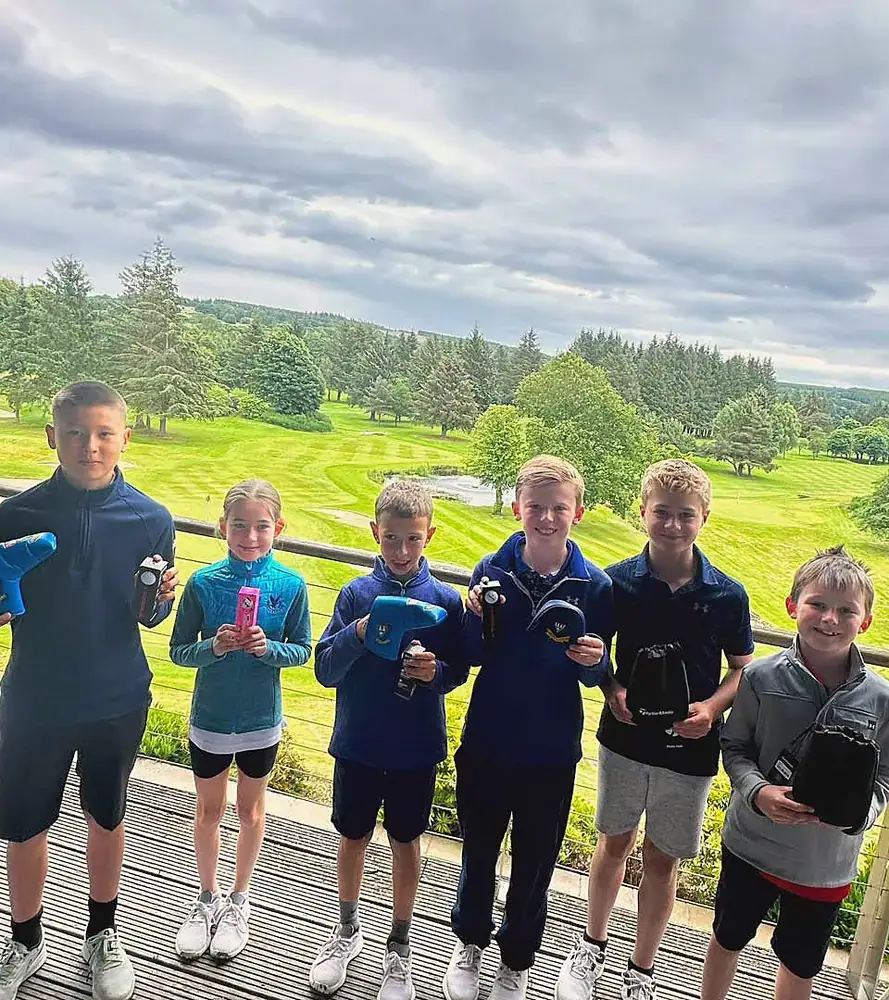 Junior golfers at Deeside Golf Club