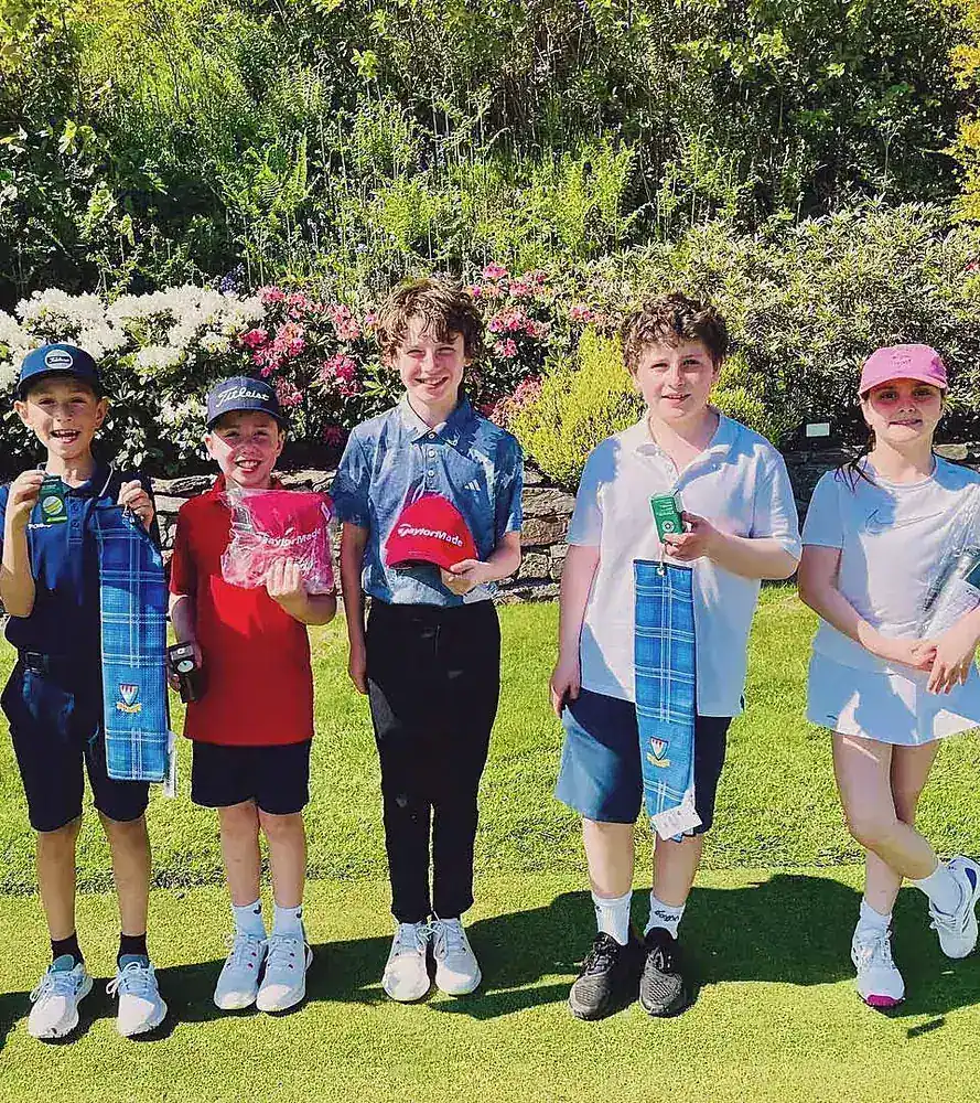 Junior golfers at Deeside Golf Club