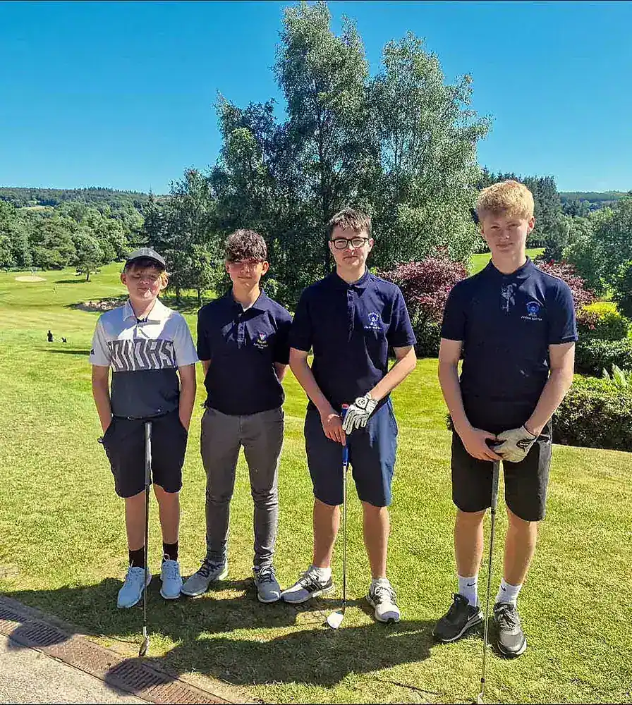 Junior golfers at Deeside Golf Club
