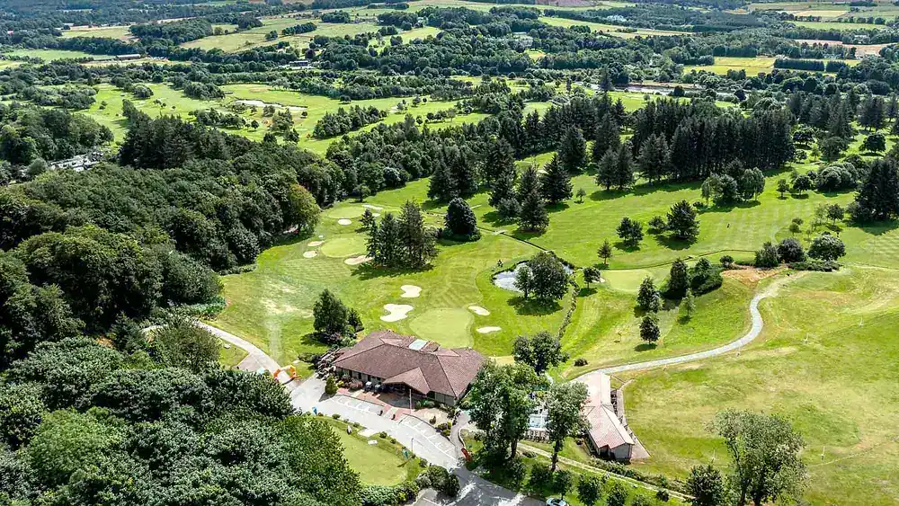Aerial view of Deeside Golf Club
