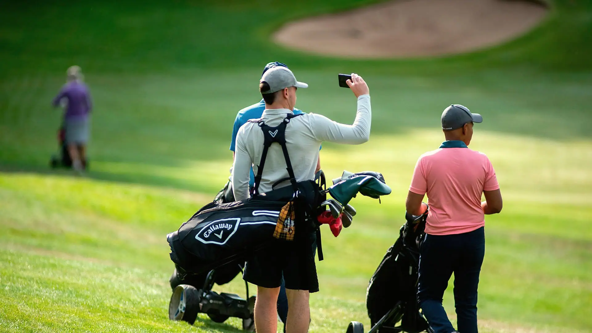 Golfers at Deeside Golf Club